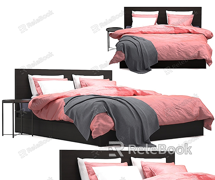 double bed bedroom furniture bedside table bed model