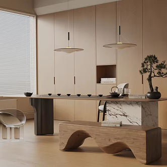 Modern Tea Room 3d model