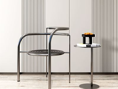 Modern single chair stainless steel rigid single chair model