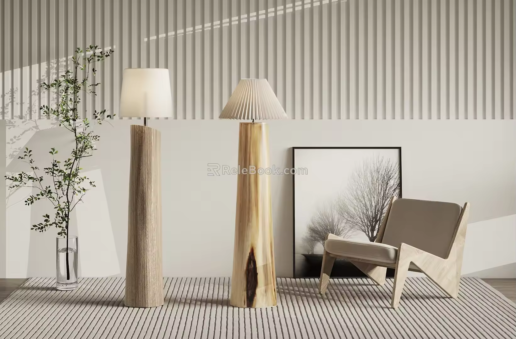 Quiet Floor Lamp 3d model