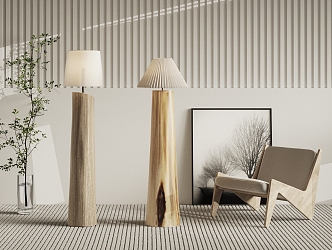 Quiet Floor Lamp 3d model