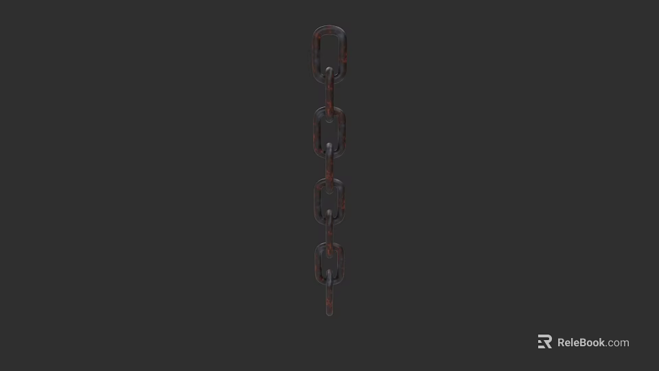Durable Metal Chain For Hardware Tools And Industrial Applications 3d model