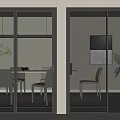sliding door 3d model