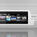 Modern Digital Display Screen Showcasing Innovation Power With Multiple Images And Highlights 3d model