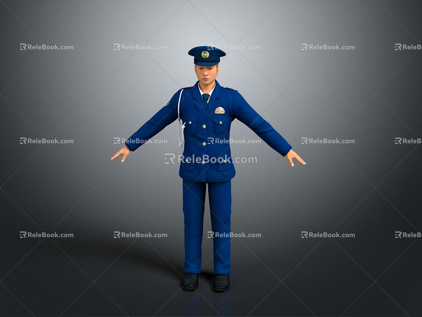 Police officers, civilian police, security, security, soldiers, soldiers, warrior figures 3d model