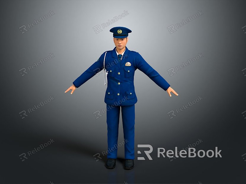 Police officers, civilian police, security, security, soldiers, soldiers, warrior figures model