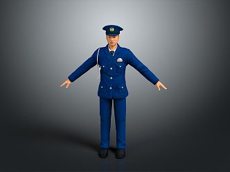 Police officers, civilian police, security, security, soldiers, soldiers, warrior figures 3d model