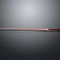 Ancient Long Sword With Sharp Metal Blade And Red Decorative Handle