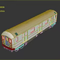 modern train light rail subway high-speed rail 3d model