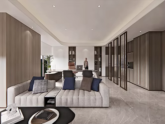 Modern Office Manager's Office 3d model