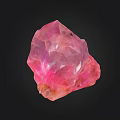 Pink Crystalline Stone And Natural Wood Texture With Rough Surface