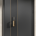 Modern security door entry door sub-door metal door 3d model