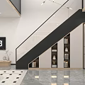 Modern Apartment Open Living Dining Kitchen Layout With Sofa Coffee Table And Decorative Painting