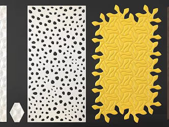 Modern Wall Art Wall Modeling 3d model