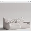 Modern Multiplayer Sofa Lazy Sofa 3d model