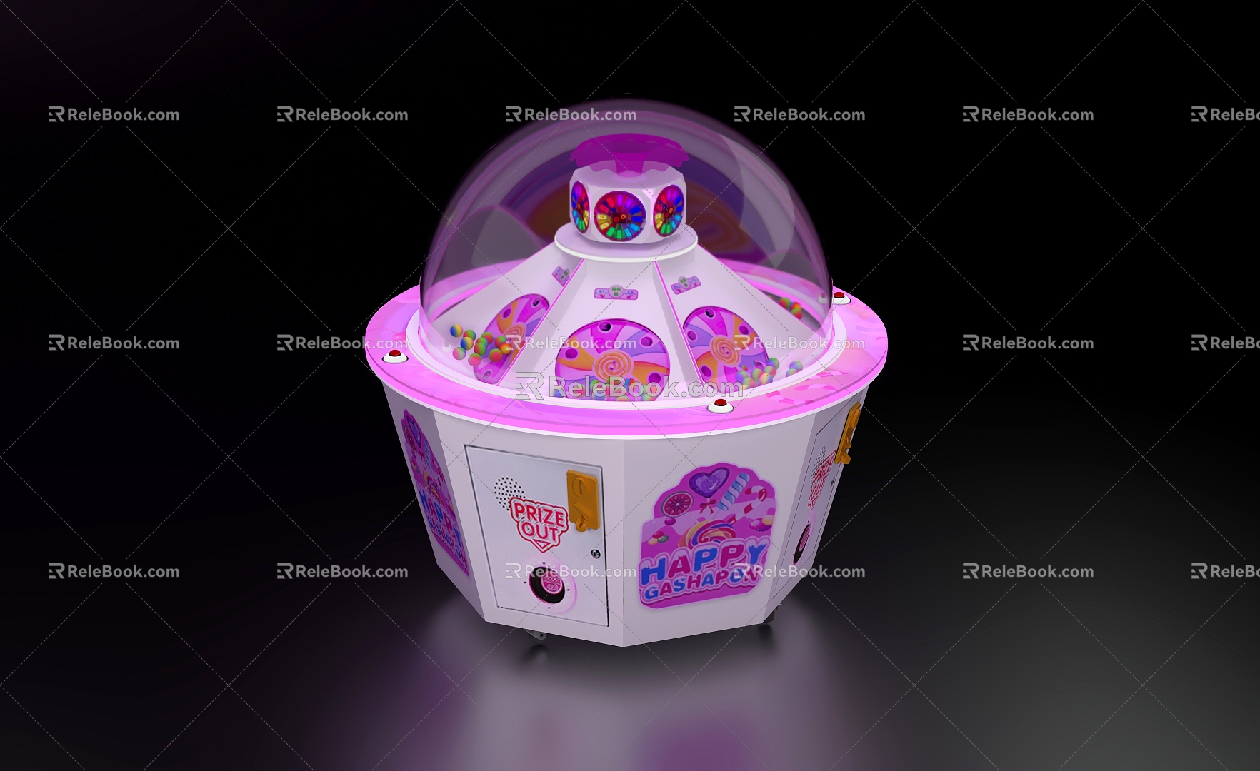 Candy machine children's play equipment 3d model