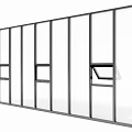 Modern Floor-to-Ceiling Windows Design With Slim Frame And Clear Glass Panels