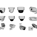 Modern camera security surveillance camera monitoring combination 3d model