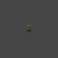 Vintage Green Freight Train Cars With Rusty Metal Structure And Wheels