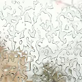 Raindrops On Window Glass With Blurred Outdoor Background View