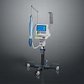 Sports Equipment With Display Screen Mobile Wheels And Adjustable Arm For Fitness Monitoring