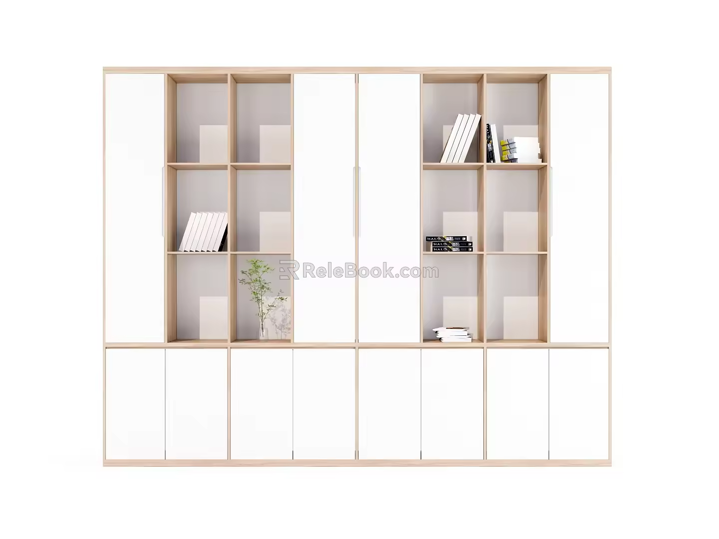 Simple Bookcase Locker 3d model
