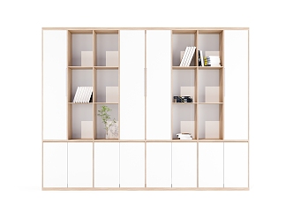 Simple Bookcase Locker 3d model