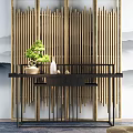 New Chinese-style Duan Jing Desk Entrance Duan Jing Desk 3d model