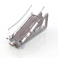 Heavy Duty Industrial Conveyor Equipment With Metal Frame And Belt System
