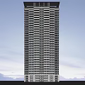 Modern High Rise Apartment Tower With Glass Windows And Contemporary Exterior Design