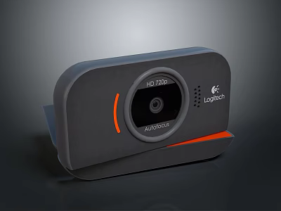 Logitech HD 1080p Webcam With Auto Focus And Modern Sleek Design 3d model