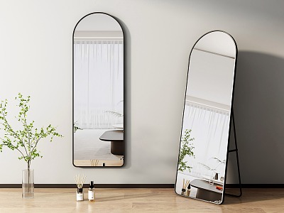 full-length mirror floor mirror full-length mirror fitting mirror vanity mirror 3d model