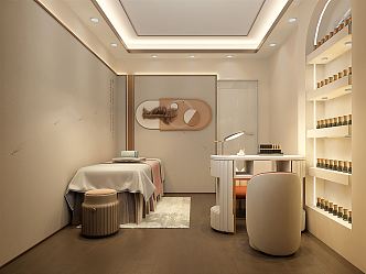 Modern SPA tattoo massage room 3d model