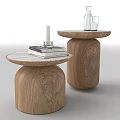 Modern tea table round table 3d model