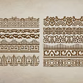 Garden Ornaments With Intricate Decorative Patterns And Vintage Design Elements 3d model