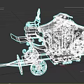 European-style carriage 3d model