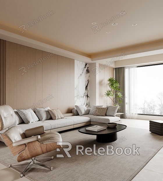 modern living room model