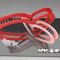 Romantic Heart Shaped Photo Spot With Couple Silhouettes And MY LOVE Text