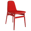 Modern Dining Chair With Wooden Frame And Beige Fabric Upholstered Comfortable Seat