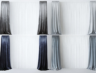 Modern Curtains 3d model