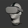 White VR Headset With Comfortable Strap For Immersive Virtual Reality Use