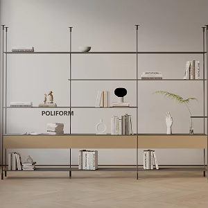 Modern Bookshelf 3d model