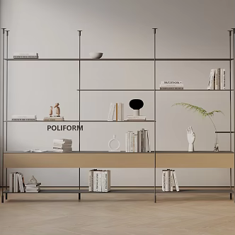 Modern Bookshelf 3d model