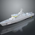 Modern Military Warship Model With Hull Number 625 Naval Combat Vessel Design