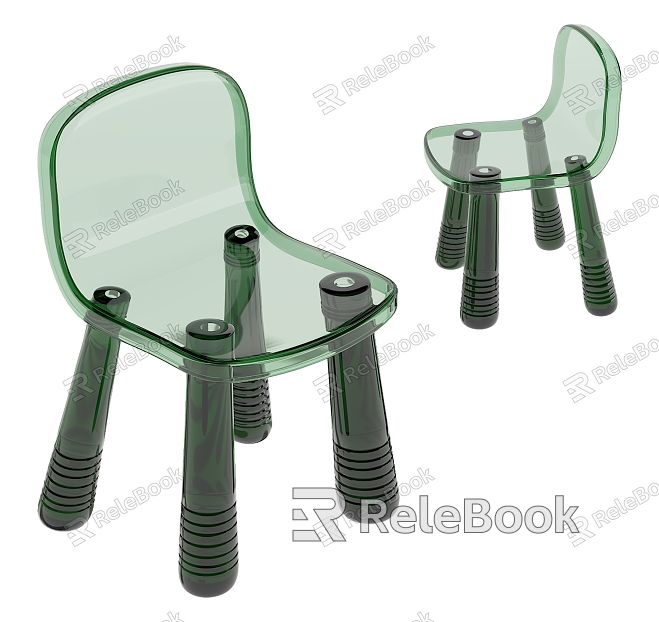 Acrylic single chair model