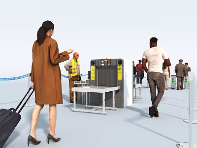 Modern security machine 3d model