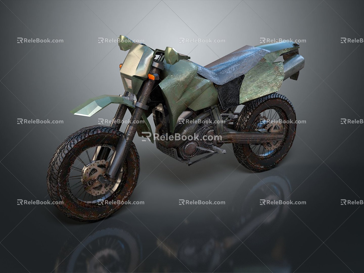 Motorcycle Two-wheeled Motorcycle Cross-country Motorcycle Road Race Motorcycle Motor Vehicle Transport 3d model