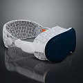 Electronic Eye Massager With Patterned Strap Dark Lens And Control Button Design 3d model