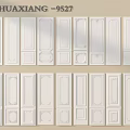 Various Decorative White Wall Panels With Different Designs And Intricate Patterns 3d model