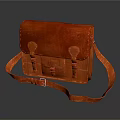 Red Leather Crossbody Bag With Flap Closure And Adjustable Strap For Daily Use